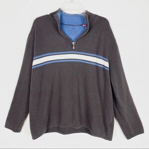 Vintage y2k Brown Horizontal Stripe Pullover Sweater
